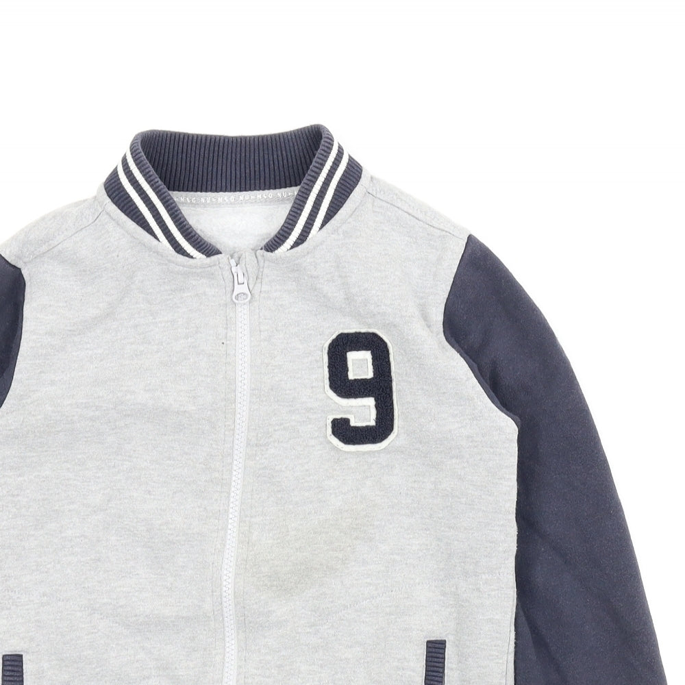 Nutmeg Boys Grey   Full Zip Jumper Size 8-9 Years