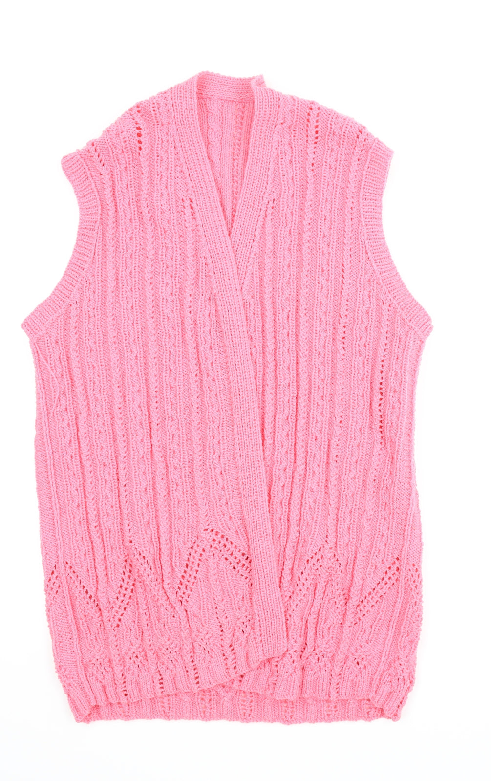 Preworn Womens Pink   Cardigan Jumper Size L