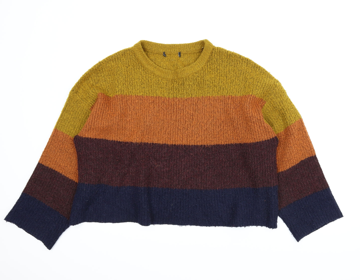 New Look Womens Multicoloured Striped  Pullover Jumper Size L