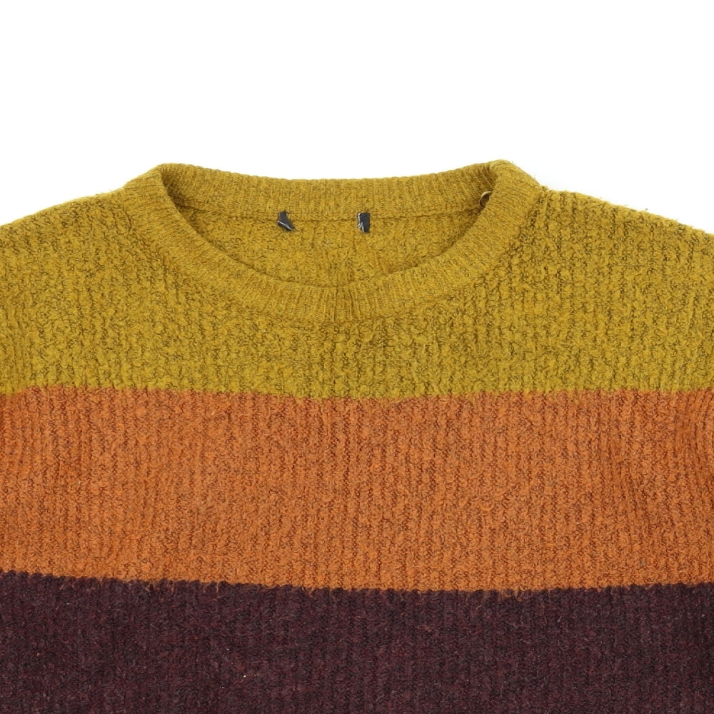 New Look Womens Multicoloured Striped  Pullover Jumper Size L