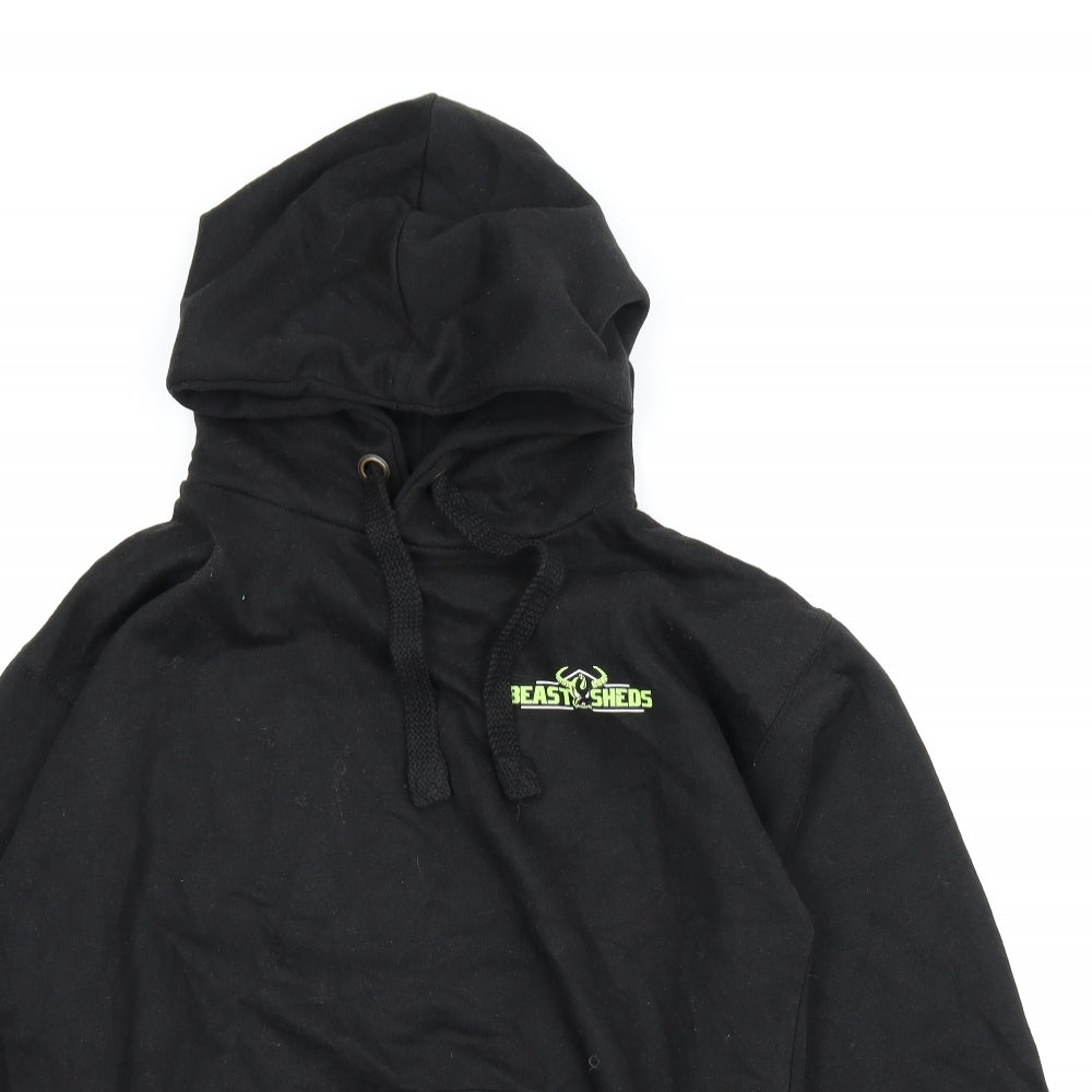 Beast Sheds Mens Black   Pullover Hoodie Size S