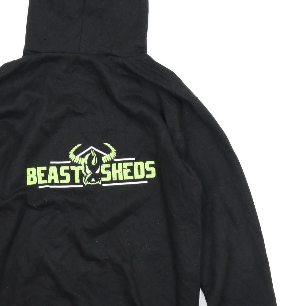 Beast Sheds Mens Black   Pullover Hoodie Size S