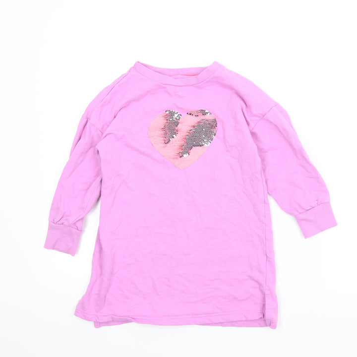 NEXT Girls Purple Tunic Jumper Size 5 Years