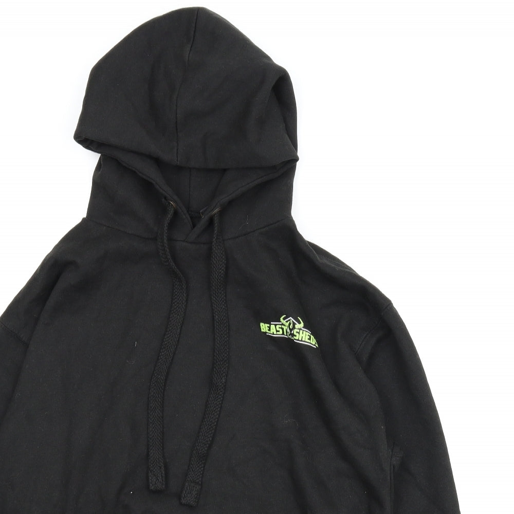 Beast Sheds Mens Black   Pullover Hoodie Size M