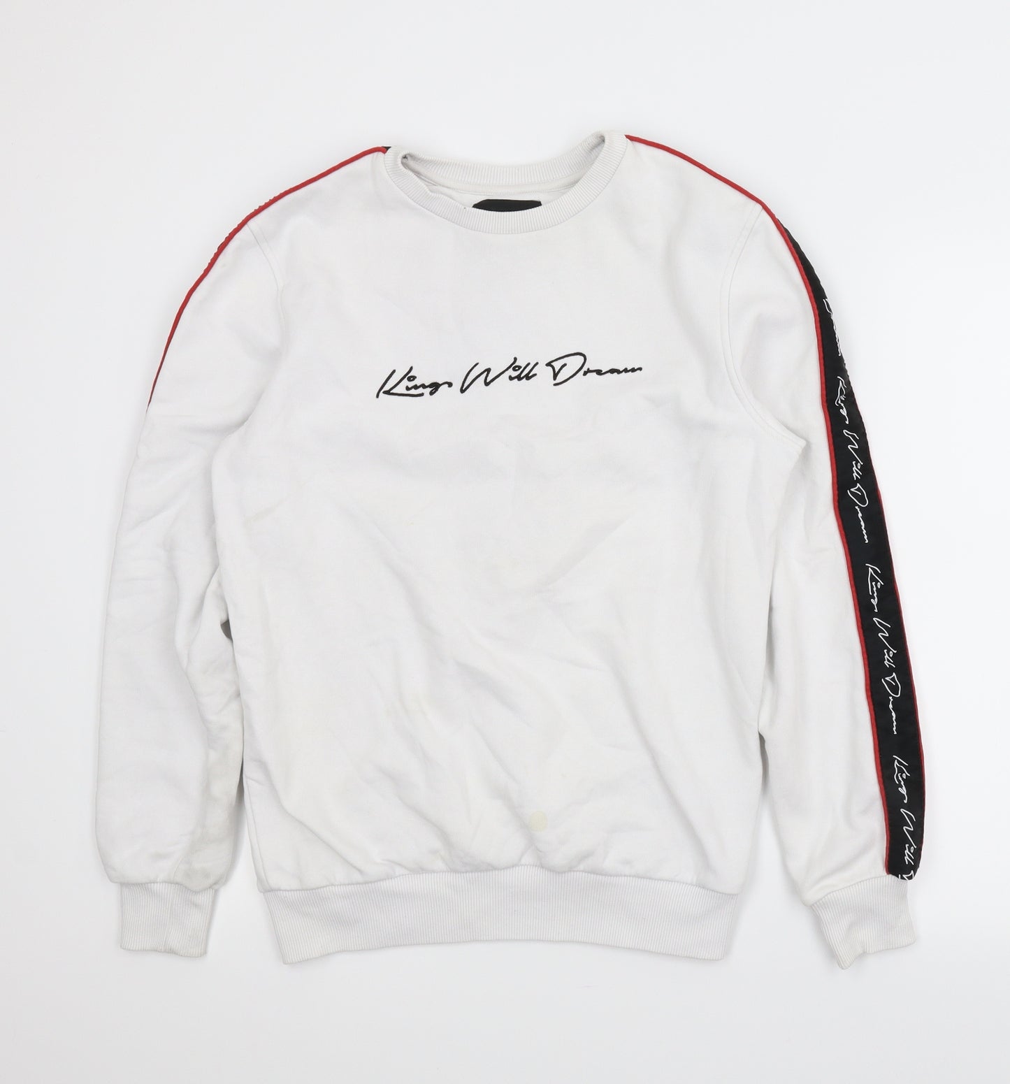 Kings Will Dream Mens White   Pullover Sweatshirt Size S