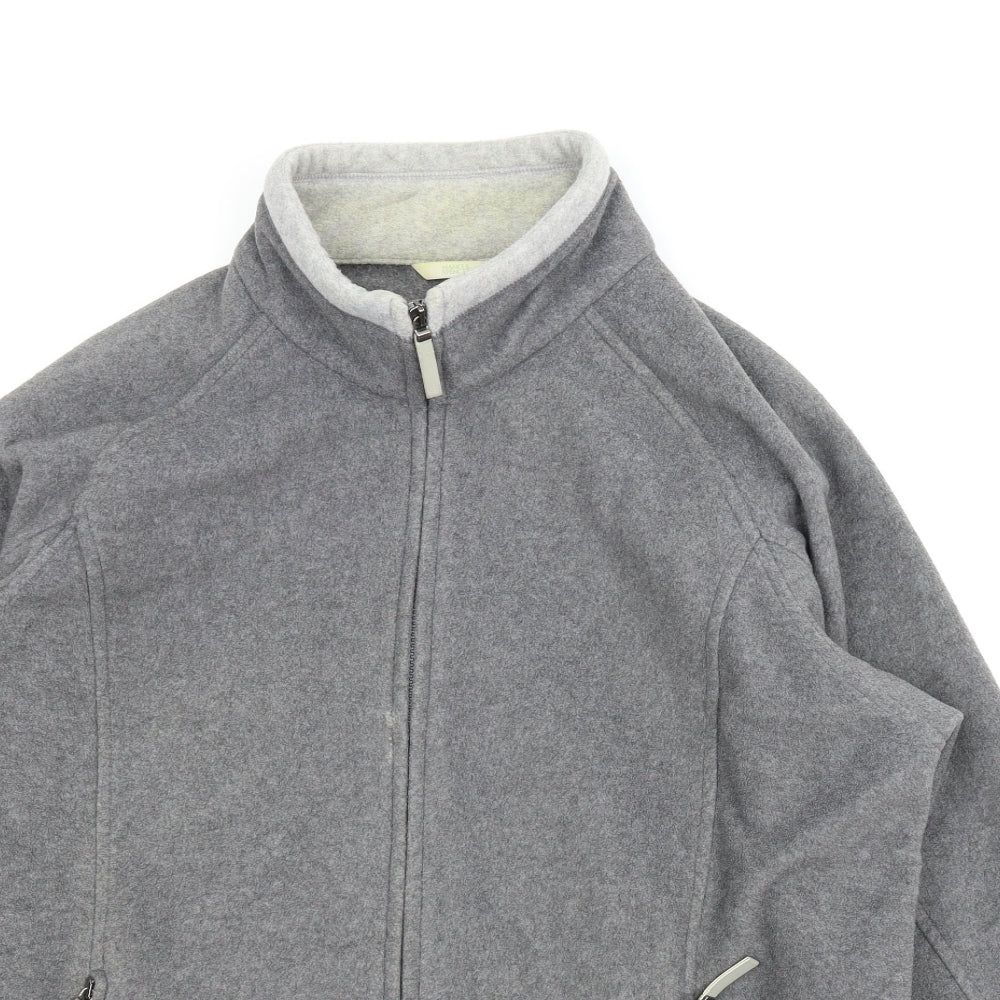 M&S Womens Grey  Fleece Jacket  Size 20