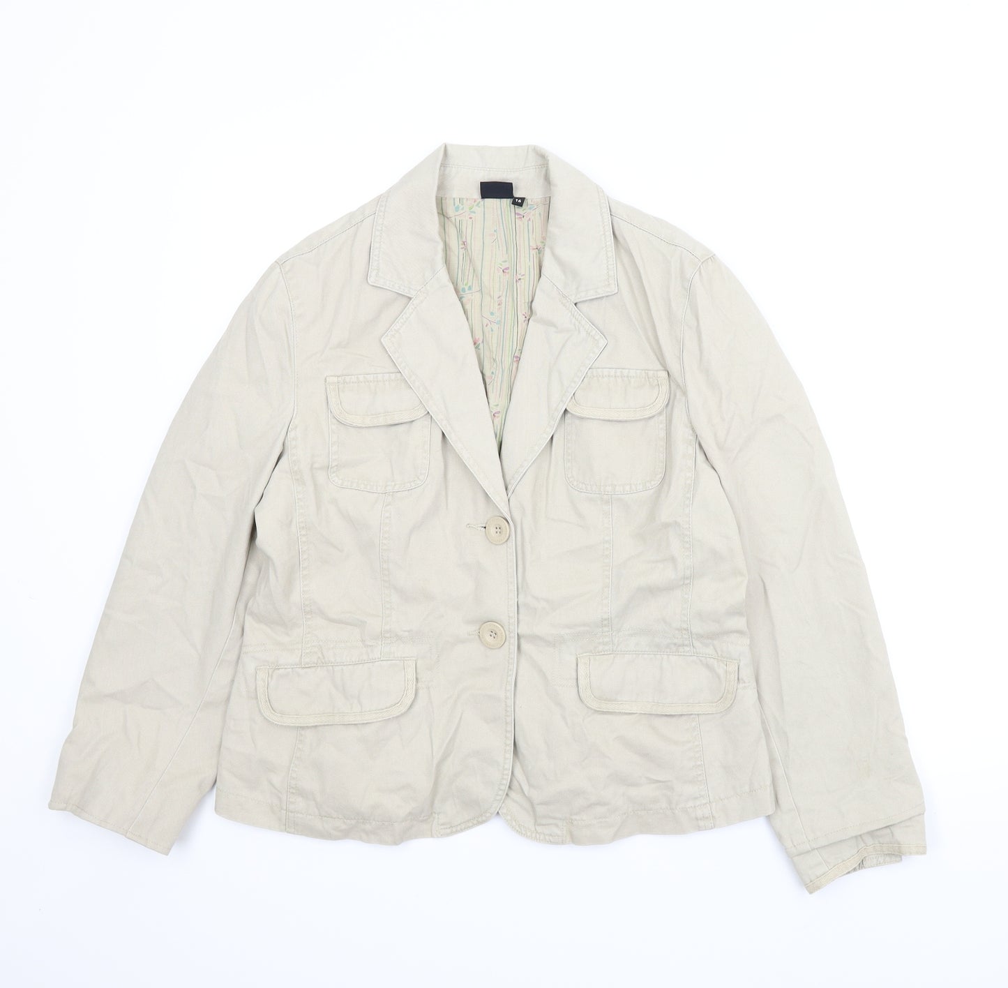 Jasper Conran Womens Beige   Jacket  Size 16