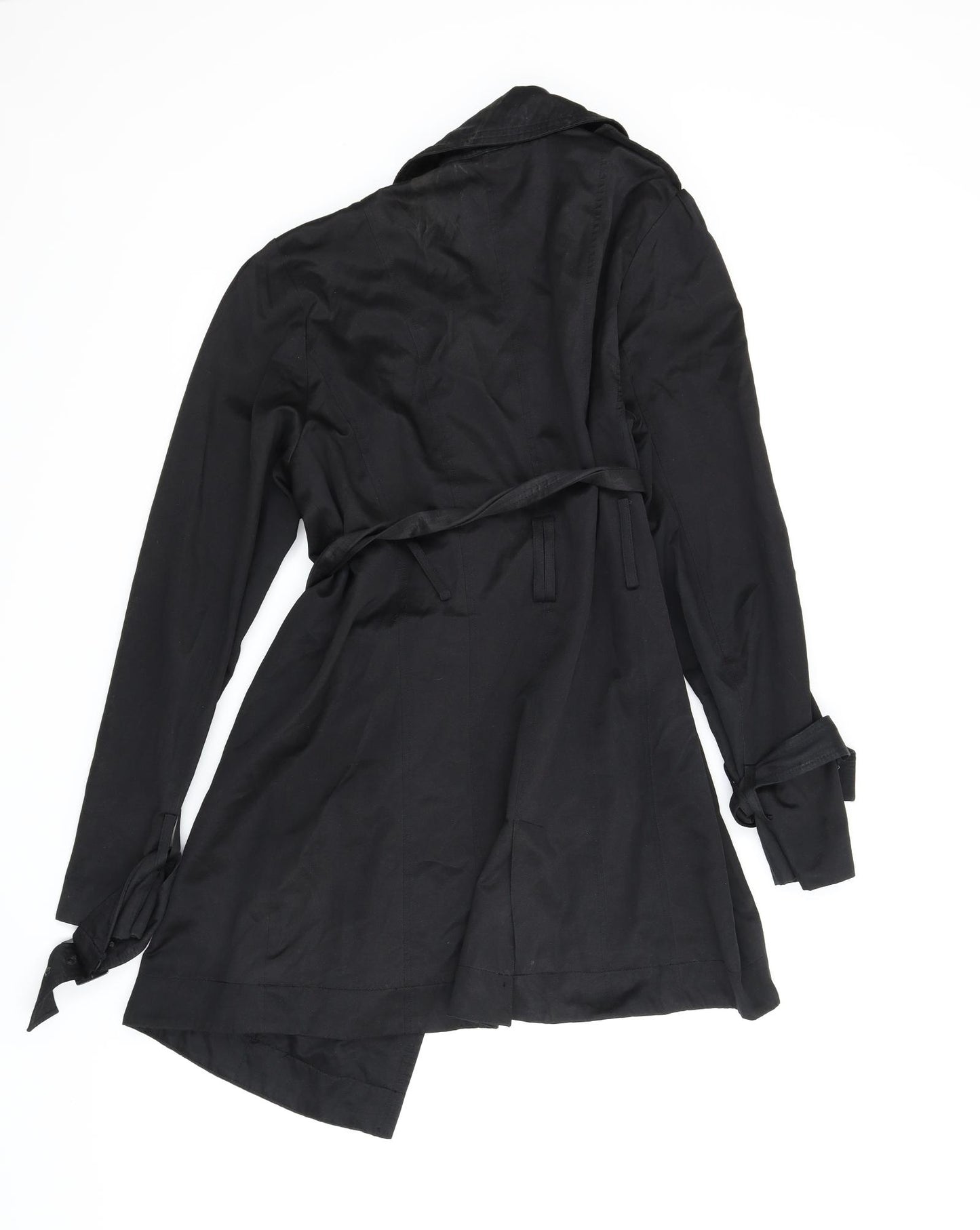 Portmans Womens Black   Trench Coat Coat Size 16