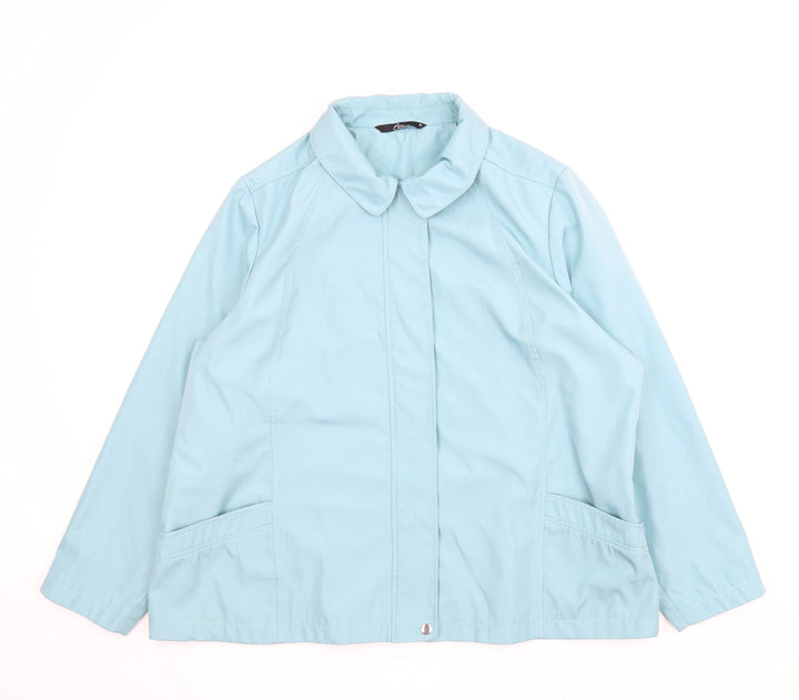 BM Womens Blue   Anorak Coat Size XL