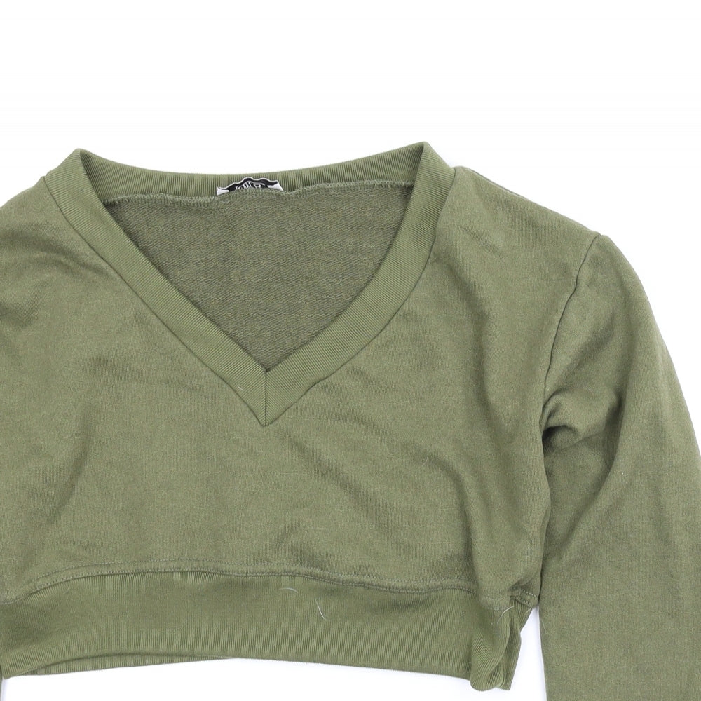 RMB Womens Green   Pullover Jumper Size M  - Cropped