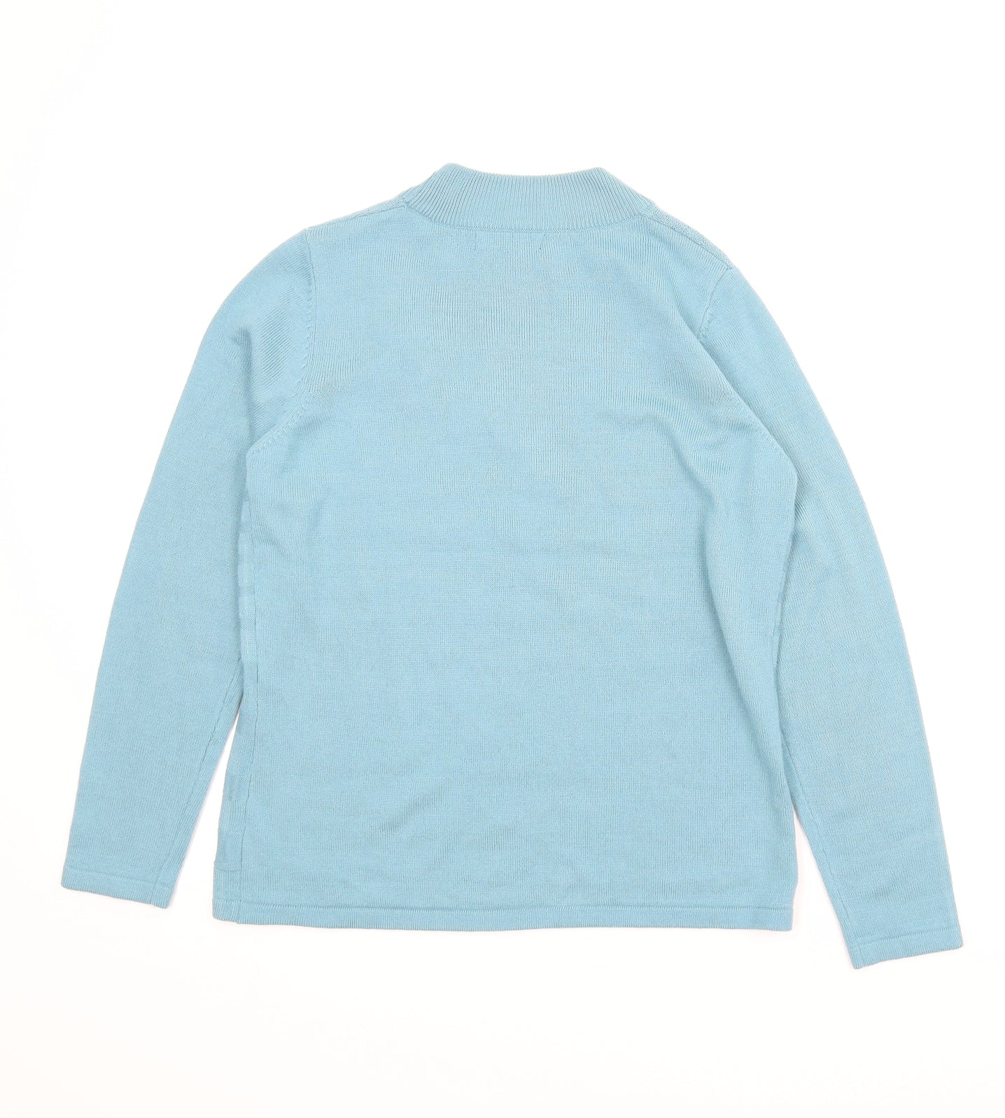 Bonmarché Womens Blue Floral  Pullover Jumper Size XS