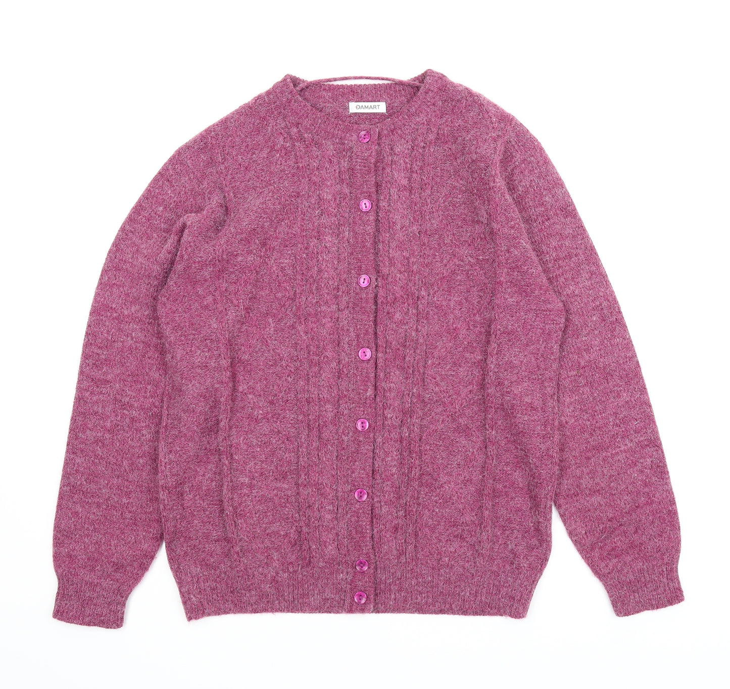 Damart Womens Purple   Cardigan Jumper Size 14
