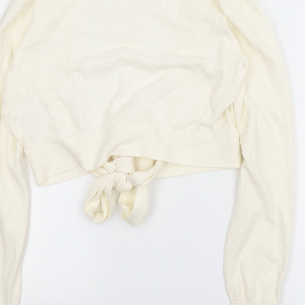 Papaya Womens Ivory   Cardigan Jumper Size 12  - Tie up