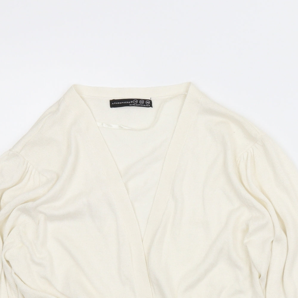 Atmosphere Womens White   Cardigan Jumper Size 14