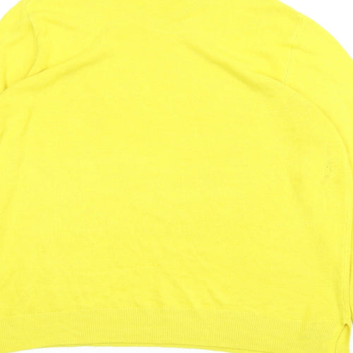 M&S Womens Yellow   Pullover Jumper Size 18