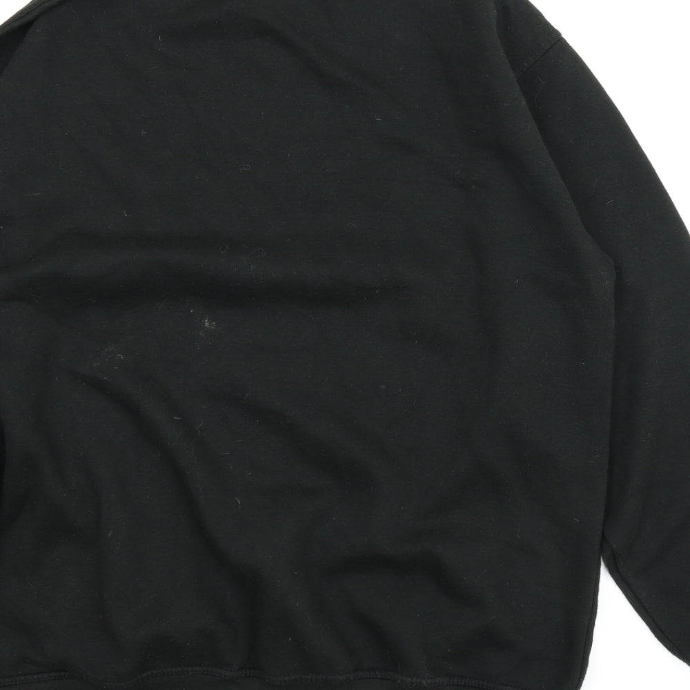 Uneek Mens Black   Pullover Jumper Size L  - Tiger King