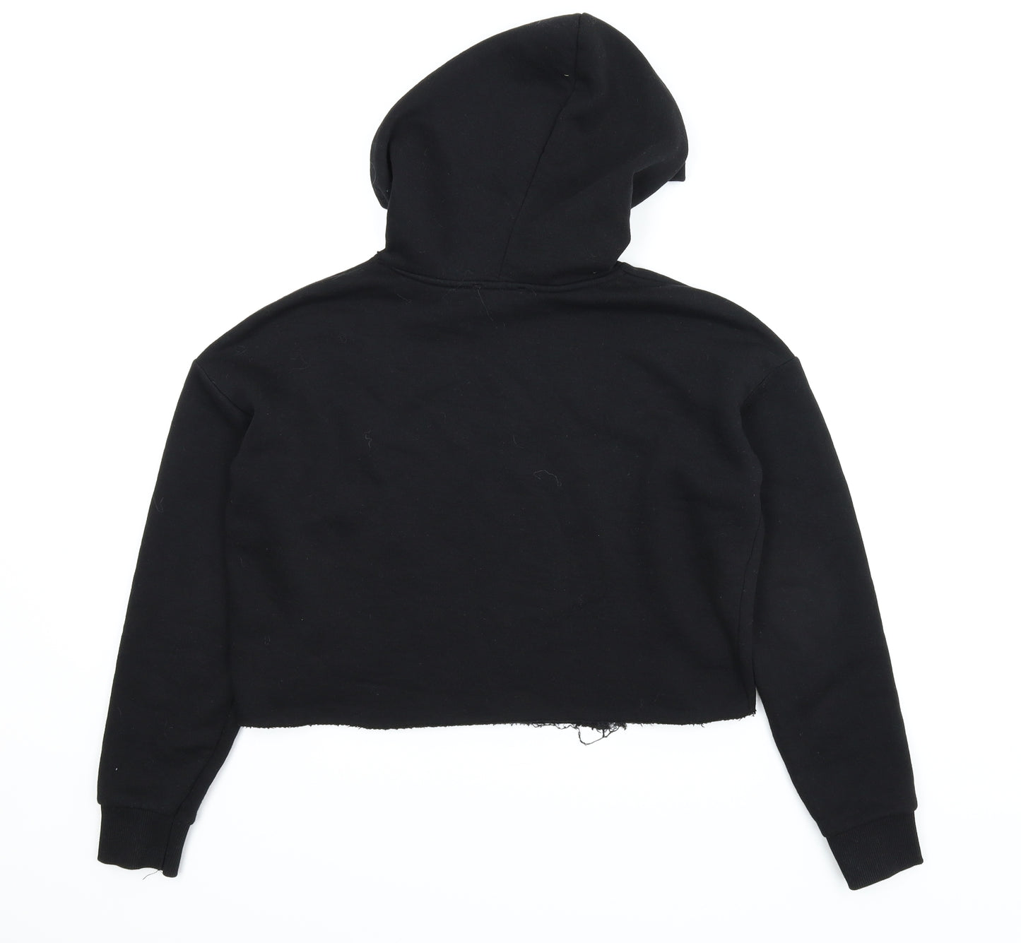 New Look Girls Black   Pullover Hoodie Size 12-13 Years  - Cropped