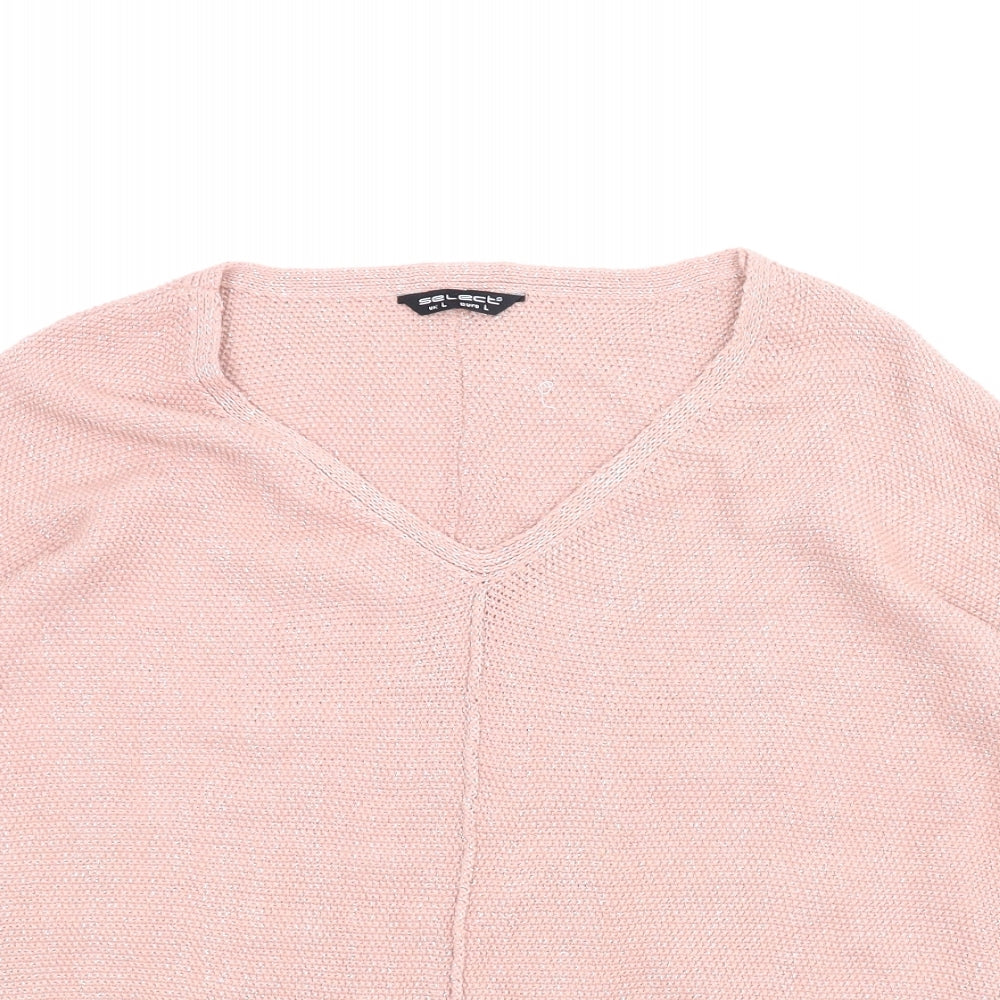 Select Womens Pink   Pullover Jumper Size L