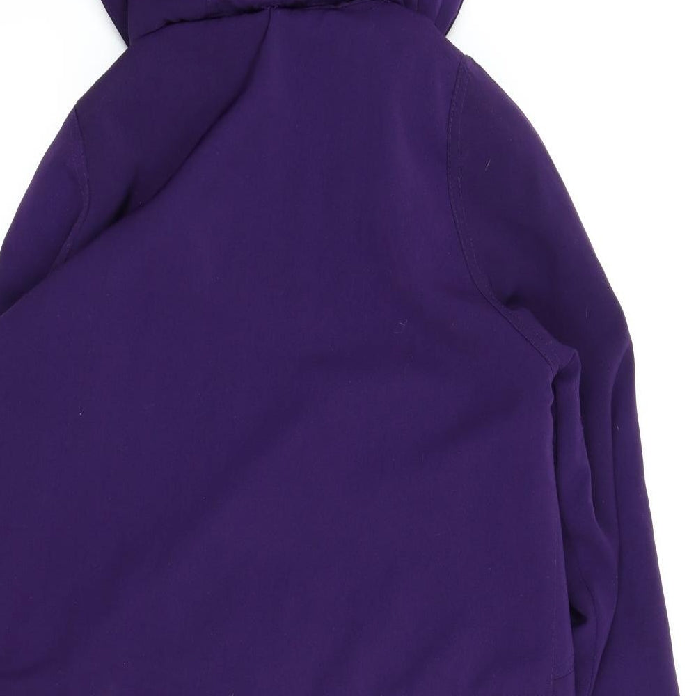 EWM Womens Purple   Parka Coat Size 14