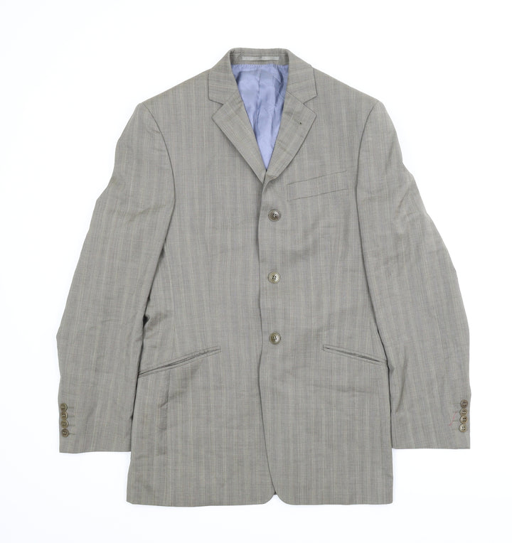 NEXT Mens Brown Striped Jacket Suit Jacket Size 36