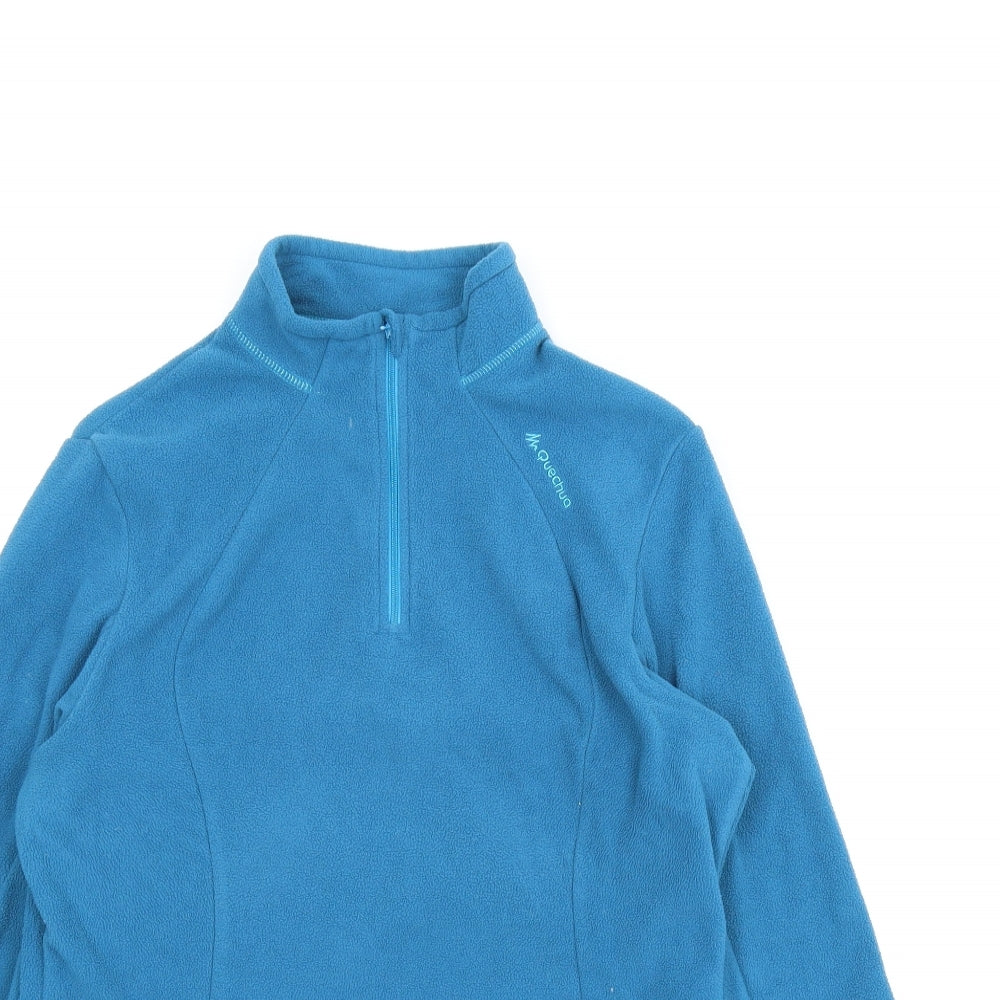 DECATHLON Womens Blue  Fleece Pullover Jumper Size L