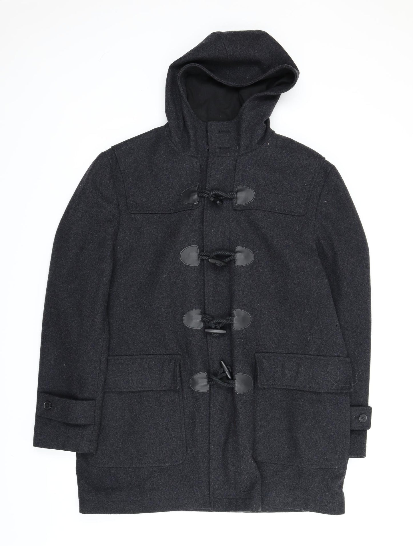 Burton Mens Grey   Overcoat Coat Size XL