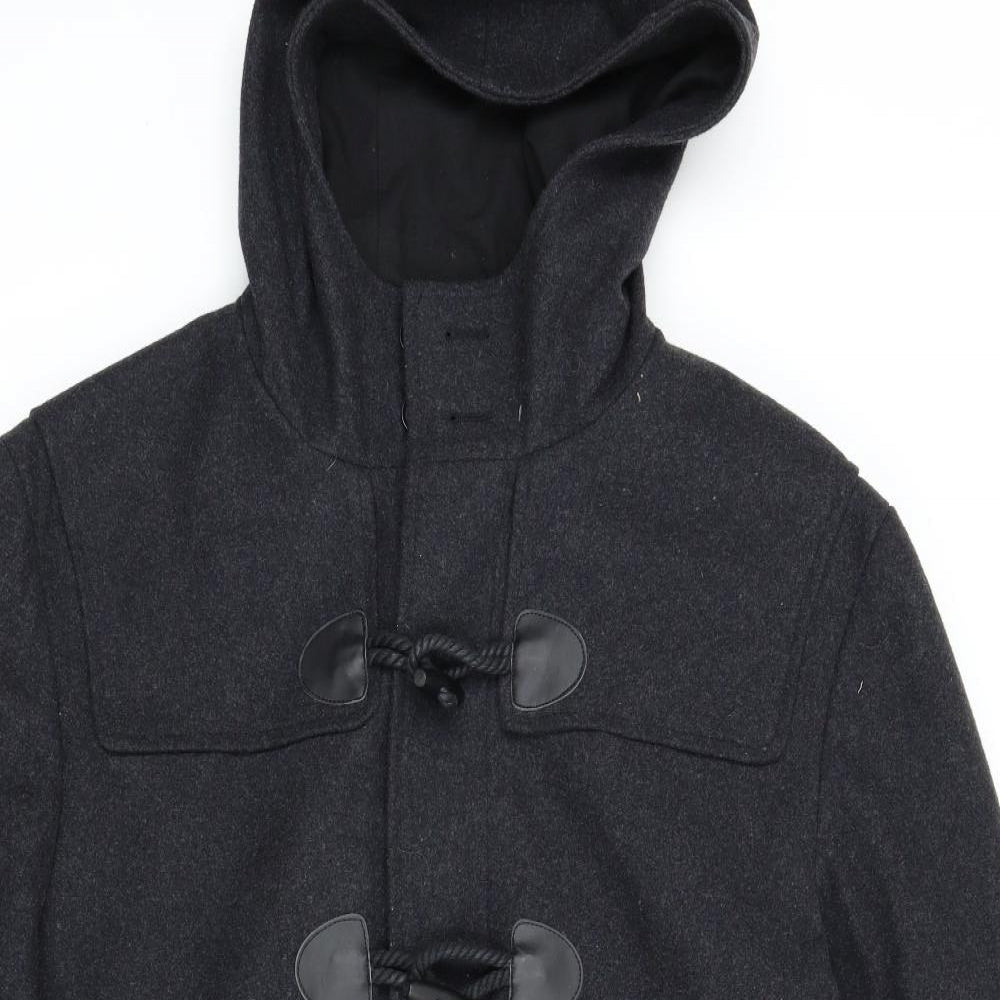 Burton Mens Grey   Overcoat Coat Size XL