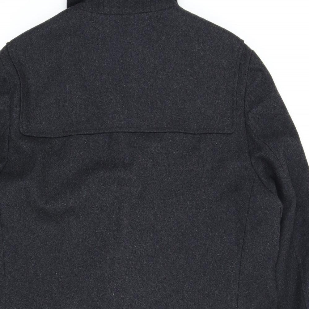 Burton Mens Grey   Overcoat Coat Size XL