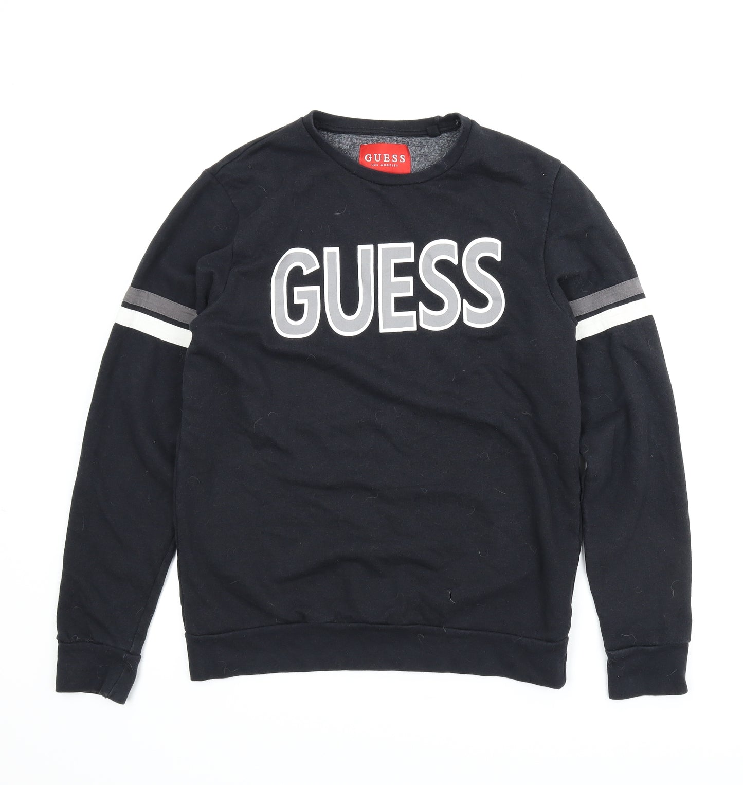 GUESS Mens Black   Pullover Sweatshirt Size XS