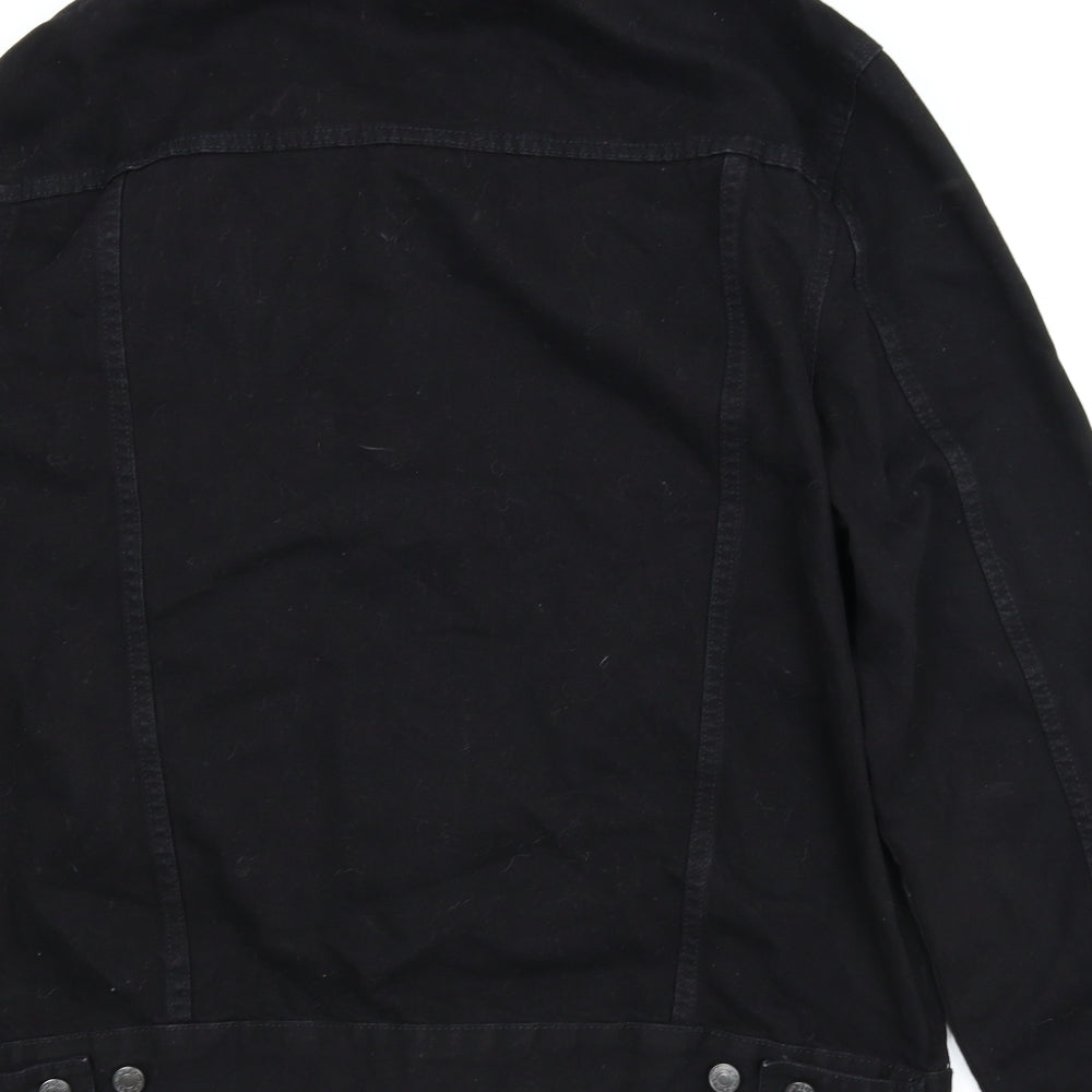 Primark Mens Black  Denim Jacket  Size XL