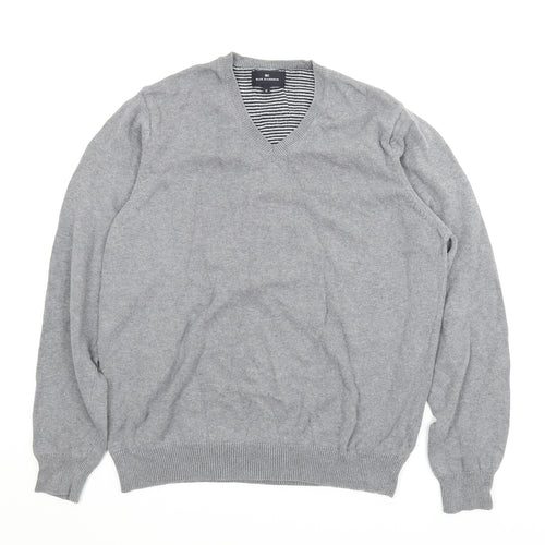 M&S Mens Grey   Pullover Jumper Size M