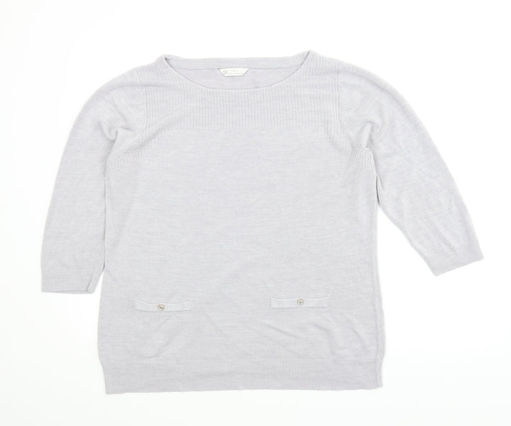 BHS Womens Grey   Pullover Jumper Size 18