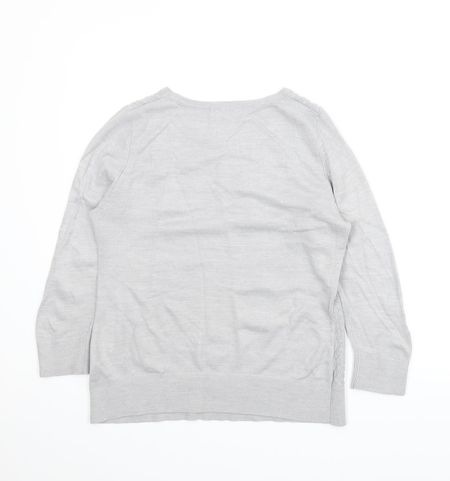 Per Una Womens Grey   Pullover Jumper Size M