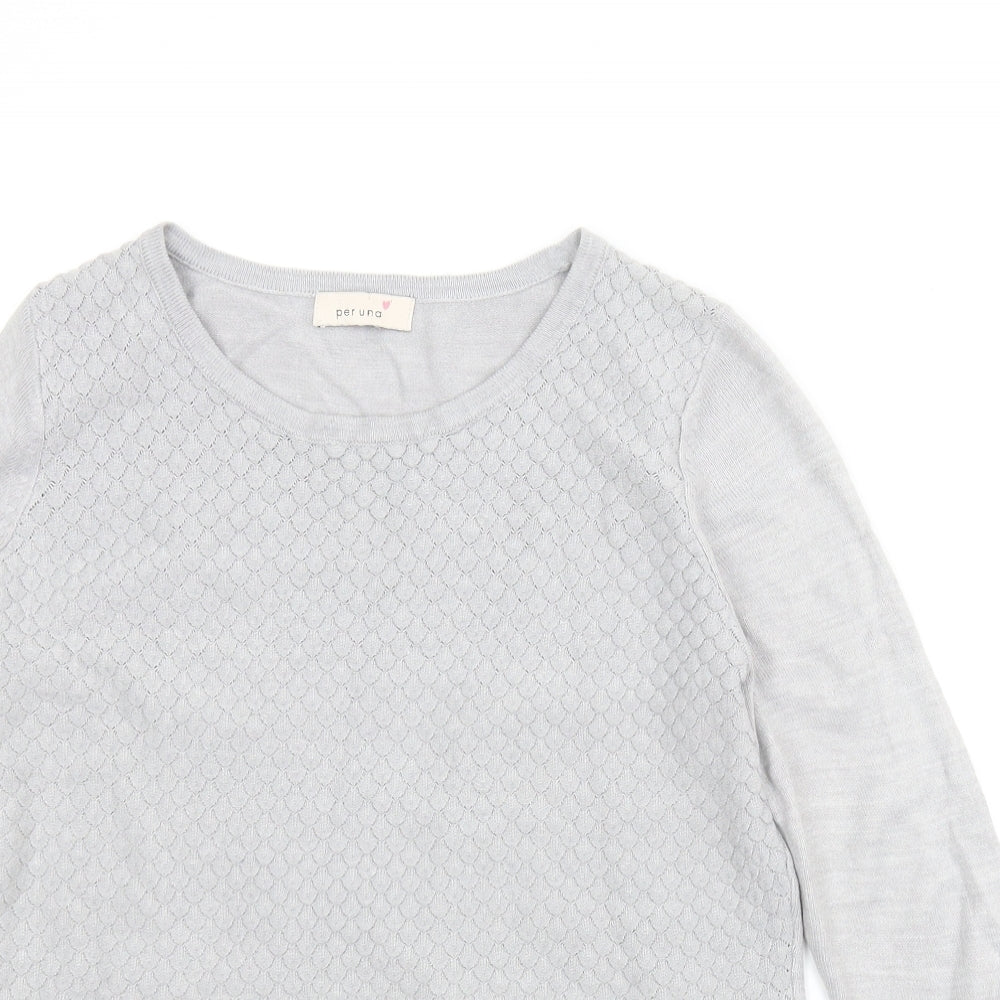 Per Una Womens Grey   Pullover Jumper Size M