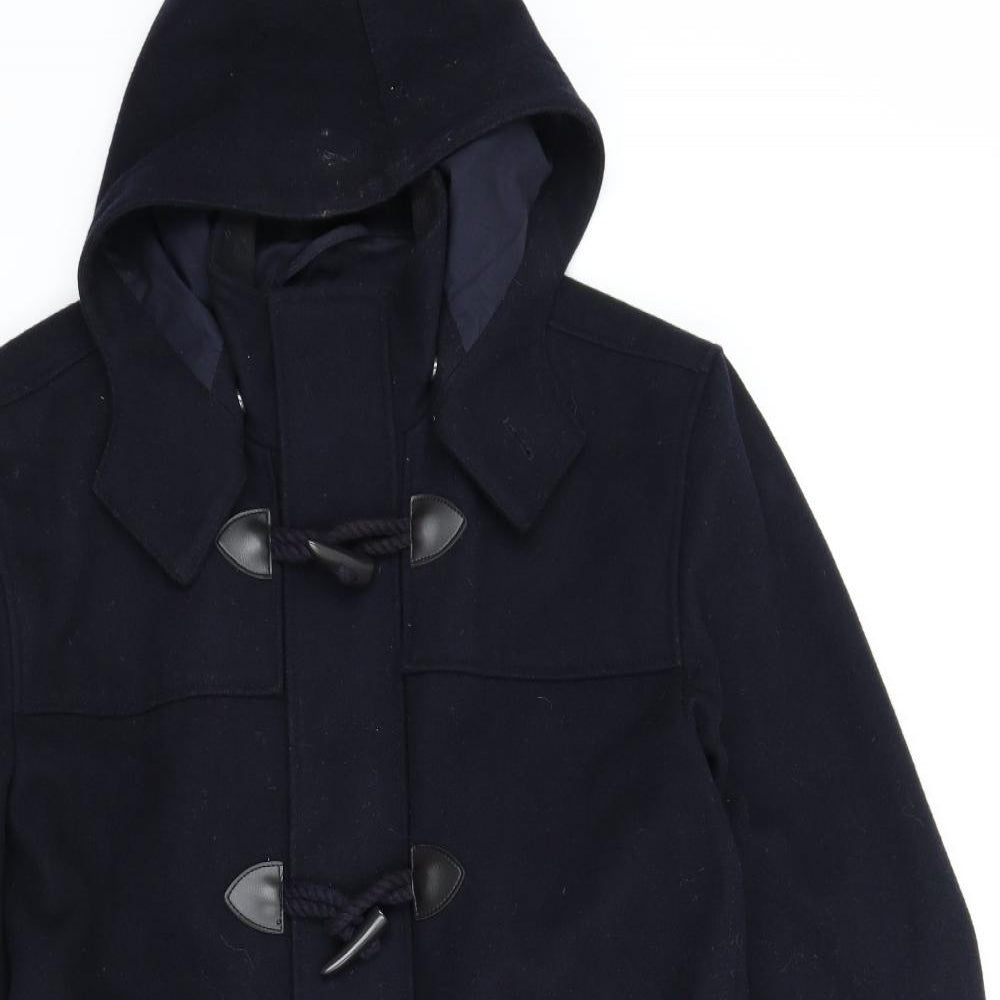 NEXT Mens Blue   Pea Coat Coat Size L