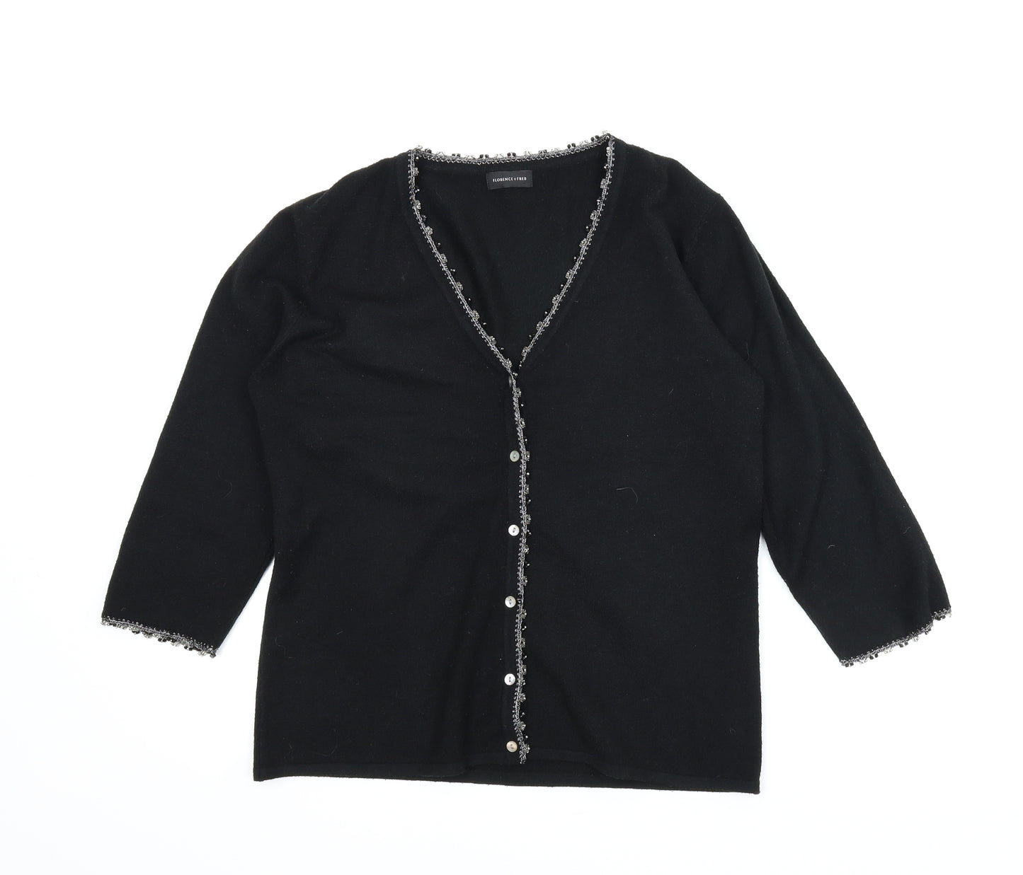 Florence & Fred Womens Black   Cardigan Jumper Size M