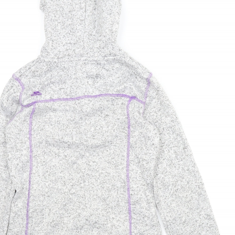 Trespass Girls Grey   Full Zip Hoodie Size 11-12 Years