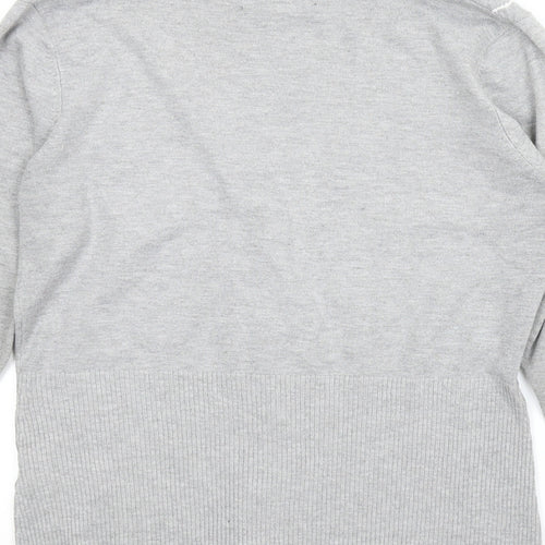 Femme Womens Grey   Cardigan Jumper Size M