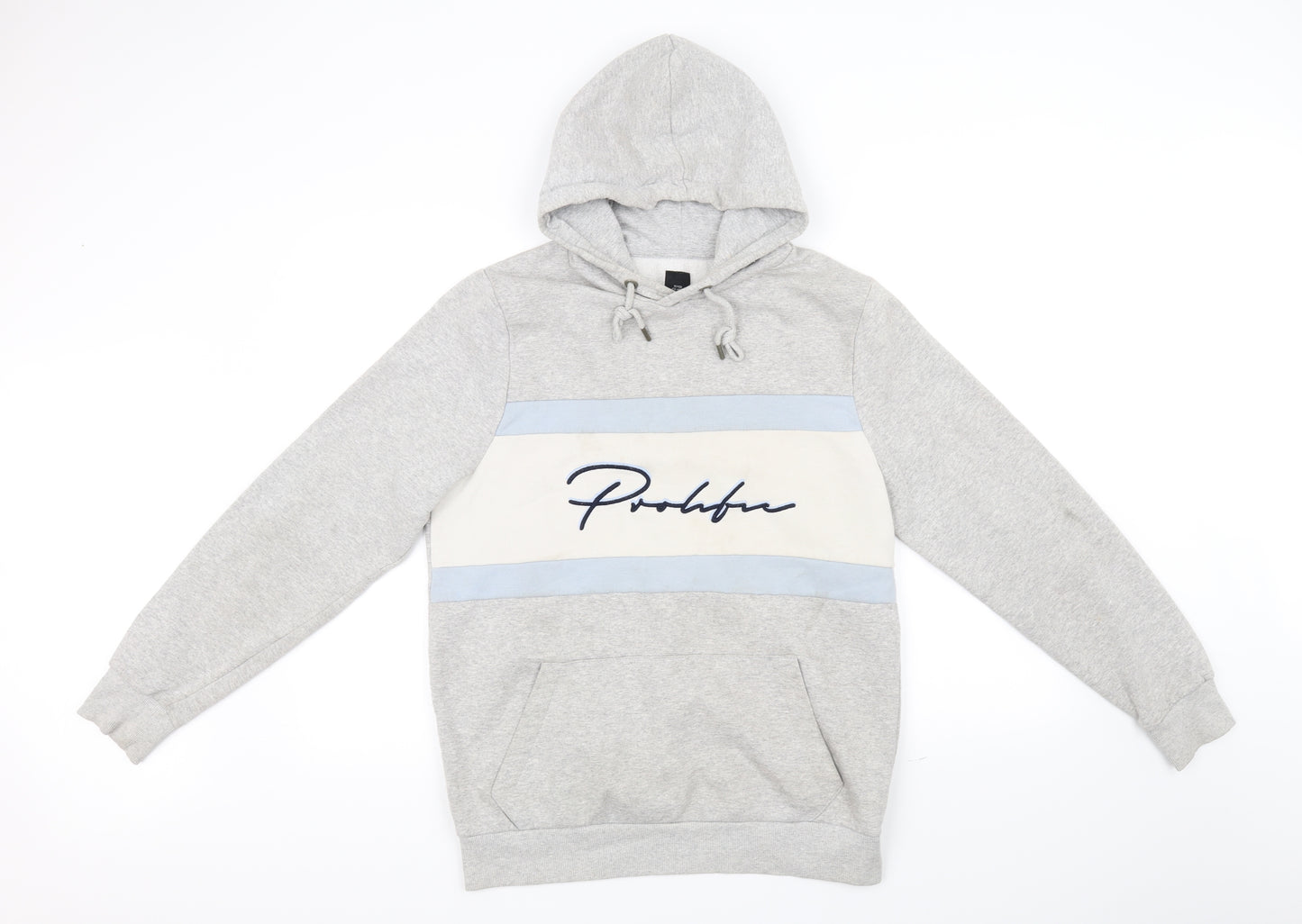 River Island Mens Grey   Pullover Hoodie Size XL