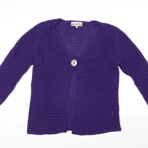 Marbele Womens Purple   Cardigan Jumper Size XL