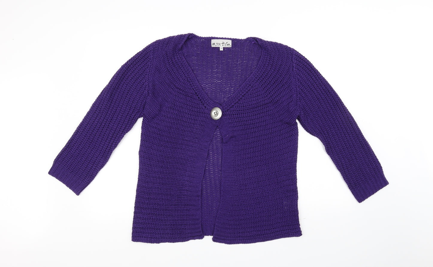 Marbele Womens Purple   Cardigan Jumper Size XL