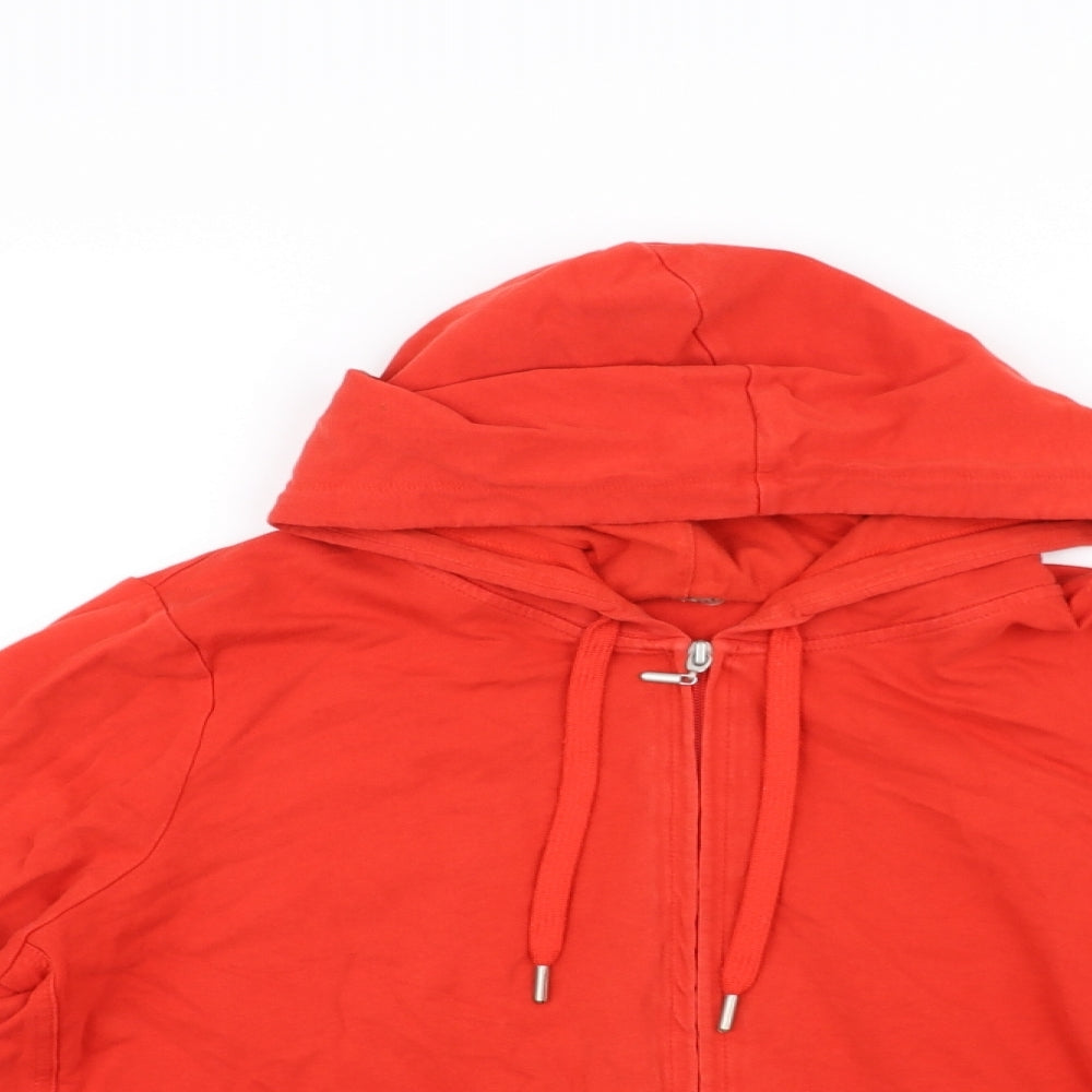 Marks and Spencer Womens Red   Full Zip Hoodie Size 18