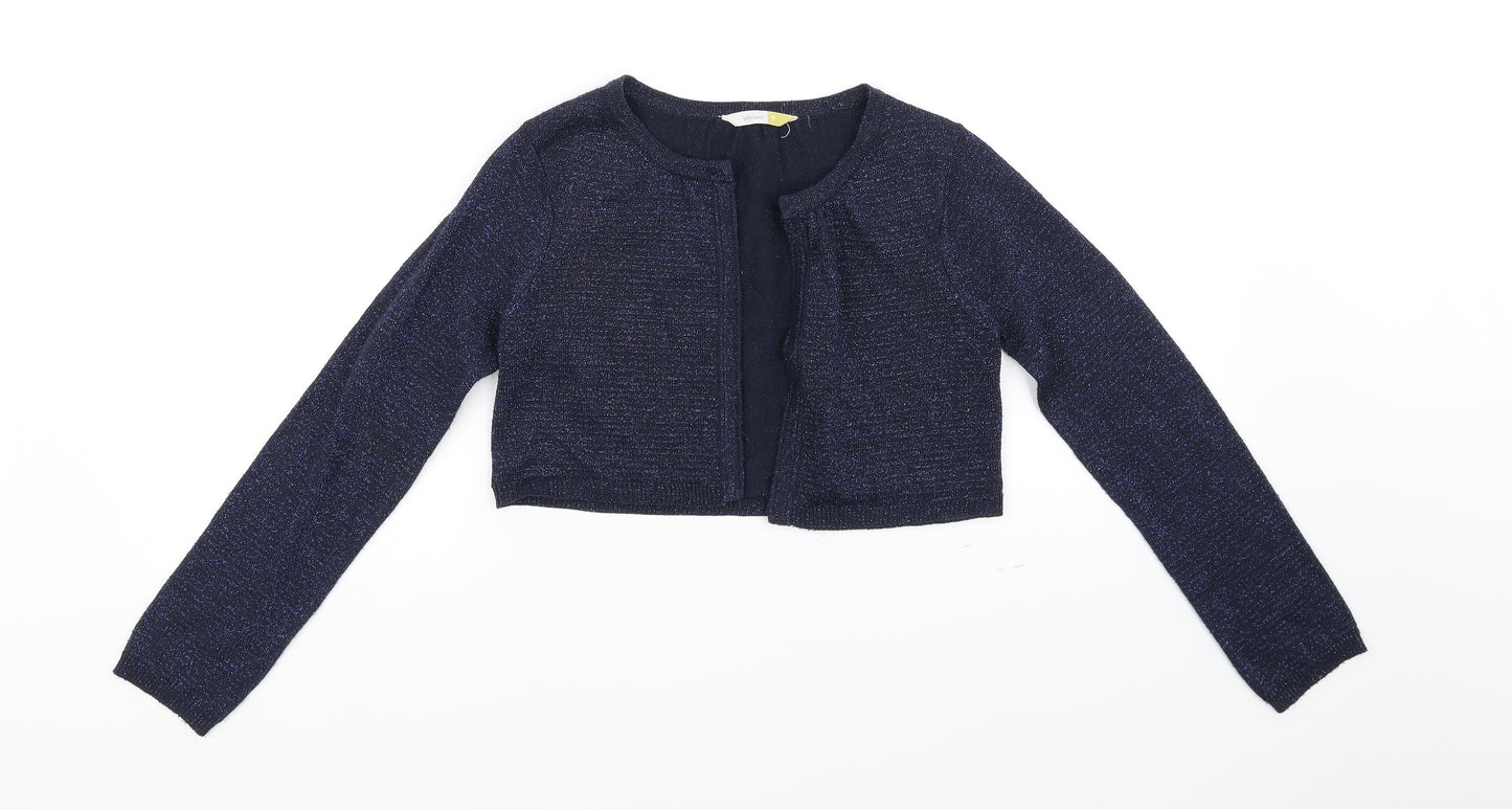 John Lewis Girls Blue   Cardigan Jumper Size 9 Years