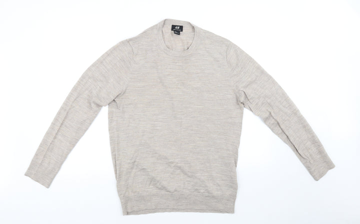 H&M Womens Beige Pullover Jumper Size M