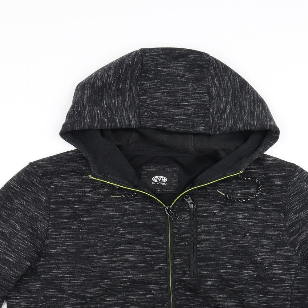 Animal Mens Black   Full Zip Hoodie Size S