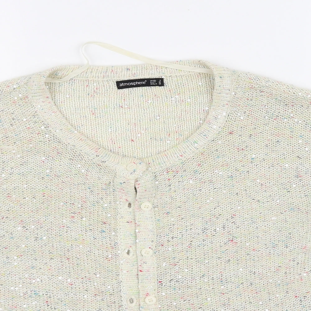 Atmosphere Womens Beige   Cardigan Jumper Size 8