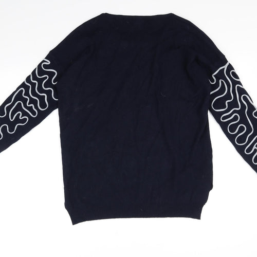 Zuppe Womens Blue   Pullover Jumper Size M