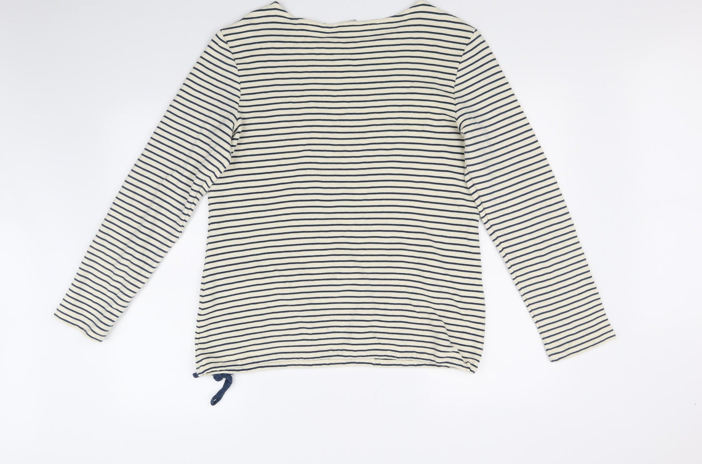 Seasalt Womens Beige Striped  Pullover Jumper Size 12