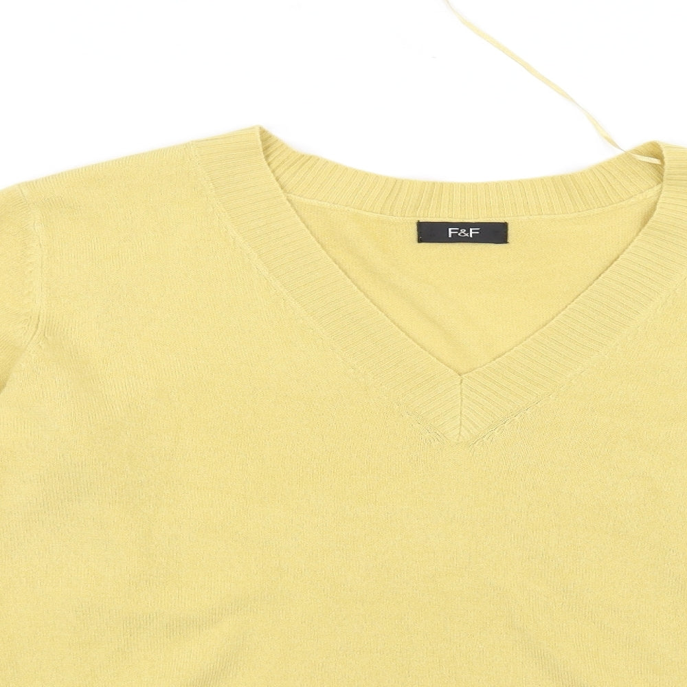 F&F Womens Yellow   Pullover Jumper Size 16