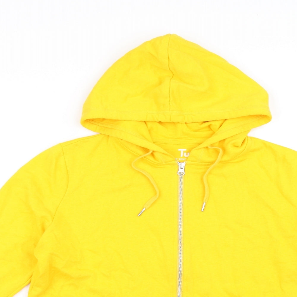 TU Womens Yellow   Full Zip Jumper Size 14